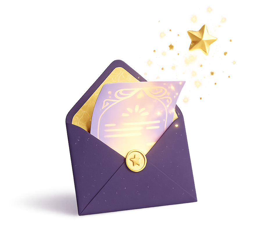 Magical Newsletter Envelope